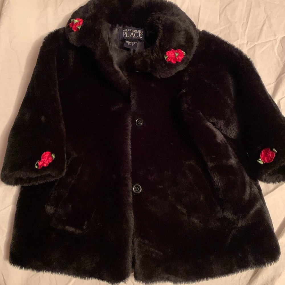 Faux Fur Kids Lined Coat Girl's size 3T